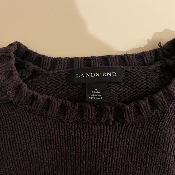 Lands End navy blue sweater - Picture 3 of 4